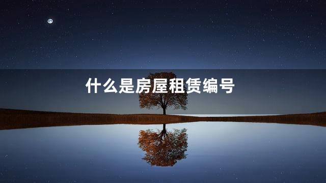 什么是房屋租赁编号
