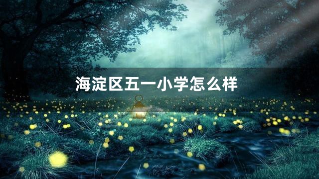 海淀区五一小学怎么样