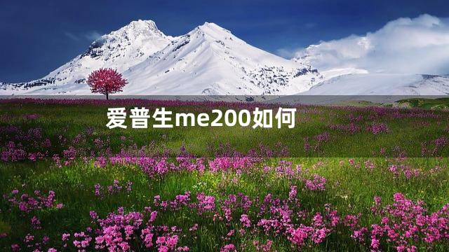 爱普生me200如何