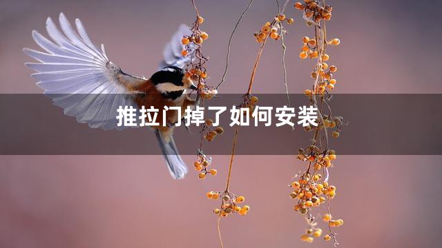 推拉门掉了如何安装