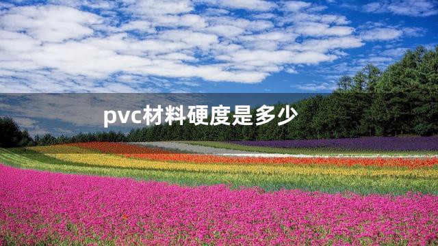 pvc材料硬度是多少