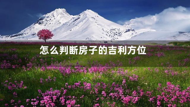 怎么判断房子的吉利方位