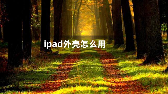 ipad外壳怎么用