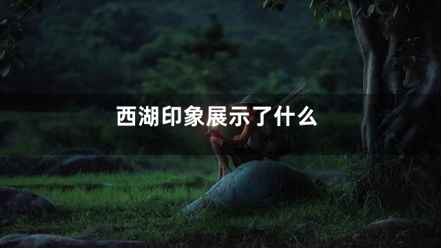 西湖印象展示了什么