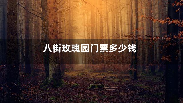 八街玫瑰园门票多少钱