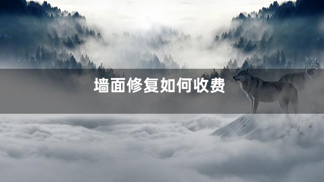 墙面修复如何收费