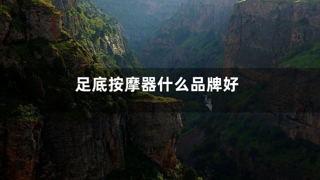 足底按摩器什么品牌好