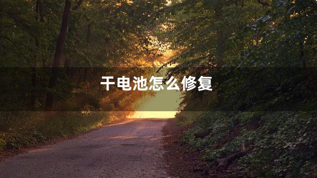 干电池怎么修复