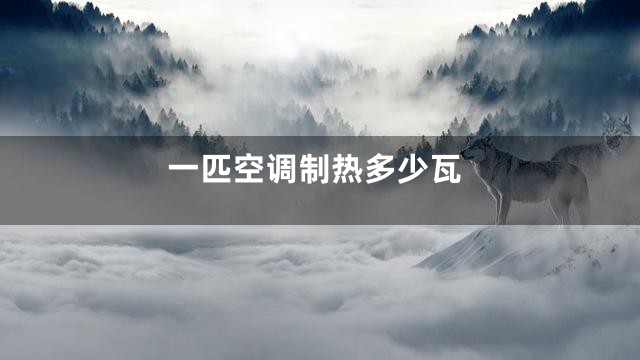 一匹空调制热多少瓦