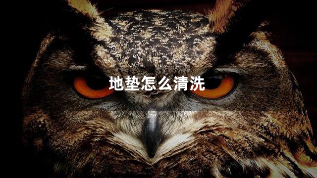 地垫怎么清洗