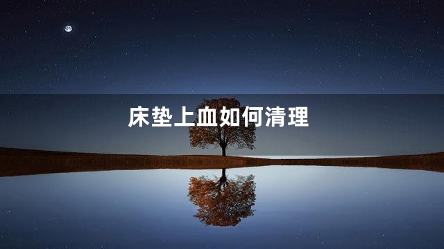 床垫上血如何清理