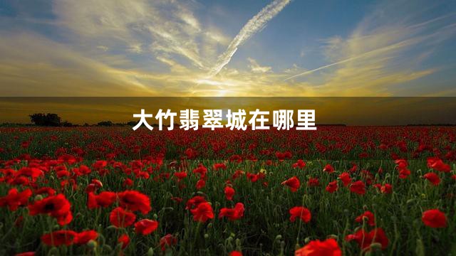 大竹翡翠城在哪里