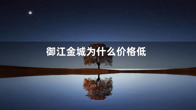 御江金城为什么价格低
