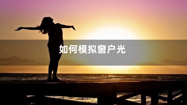 如何模拟窗户光