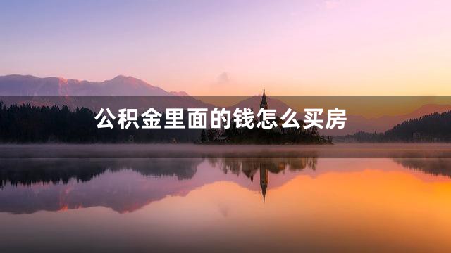 公积金里面的钱怎么买房