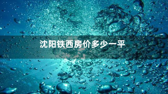 沈阳铁西房价多少一平