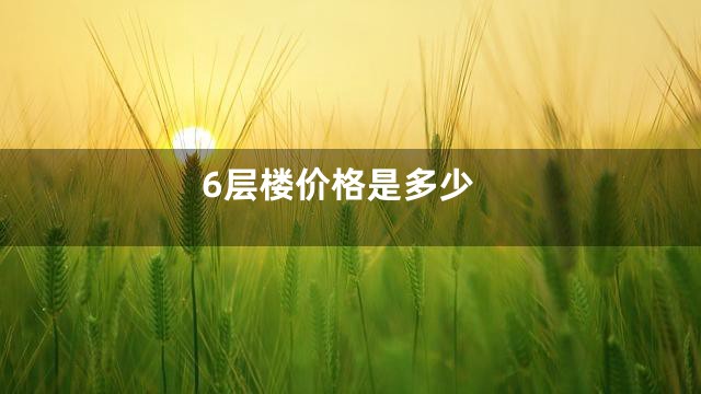 6层楼价格是多少