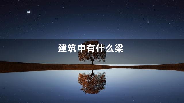 建筑中有什么梁