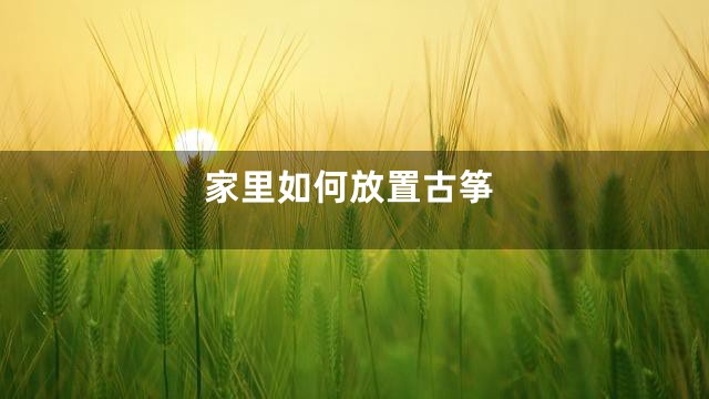 家里如何放置古筝
