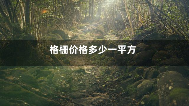 格栅价格多少一平方
