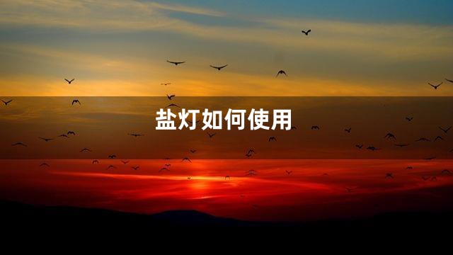 盐灯如何使用
