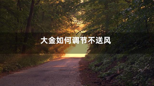 大金如何调节不送风