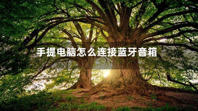 手提电脑怎么连接蓝牙音箱