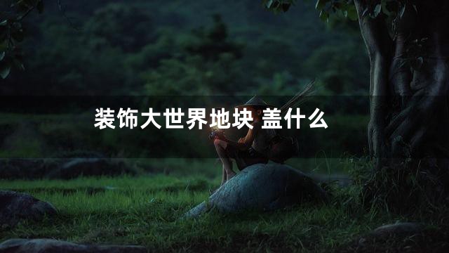 装饰大世界地块 盖什么