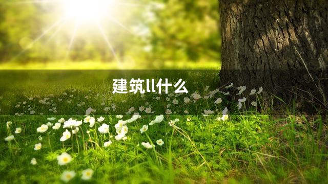 建筑ll什么