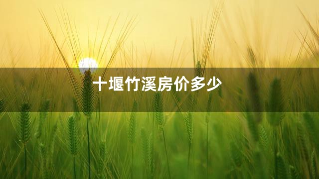 十堰竹溪房价多少