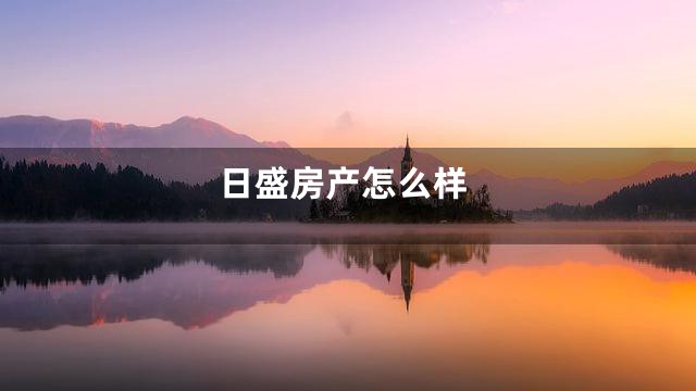 日盛房产怎么样