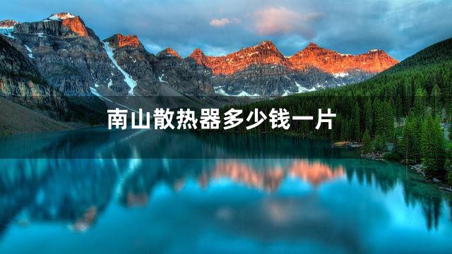 南山散热器多少钱一片