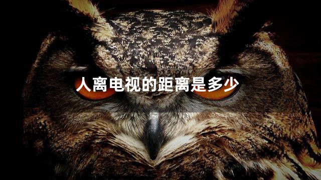 人离电视的距离是多少