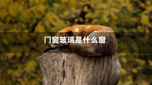 门窗玻璃是什么窗