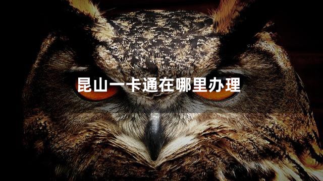 昆山一卡通在哪里办理