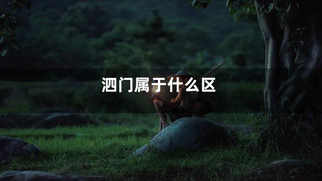 泗门属于什么区