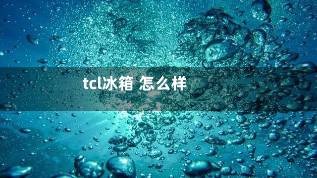 tcl冰箱 怎么样