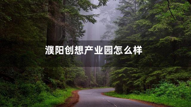 濮阳创想产业园怎么样
