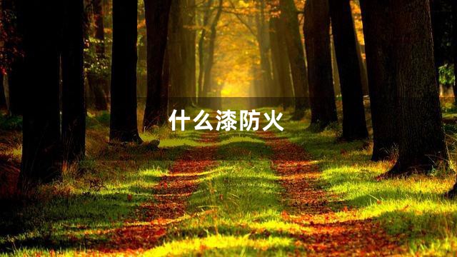 什么漆防火