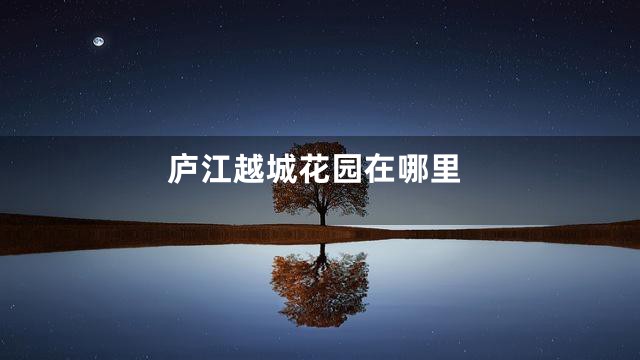 庐江越城花园在哪里