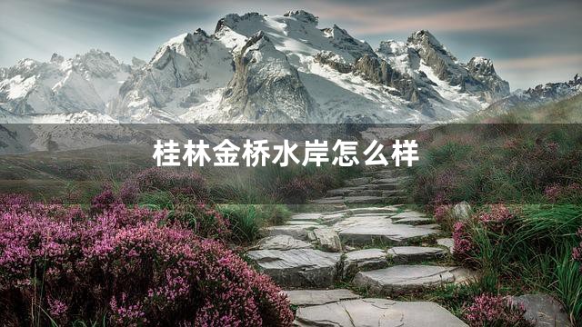 桂林金桥水岸怎么样