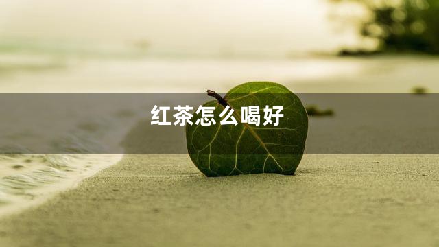 红茶怎么喝好