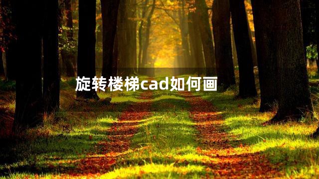 旋转楼梯cad如何画