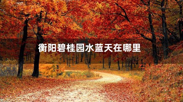 衡阳碧桂园水蓝天在哪里