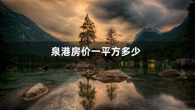 泉港房价一平方多少