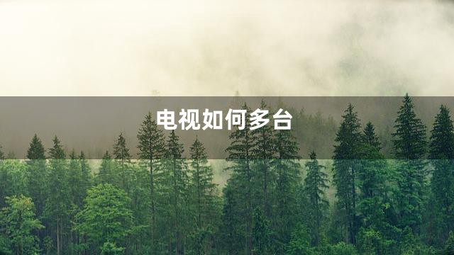 电视如何多台