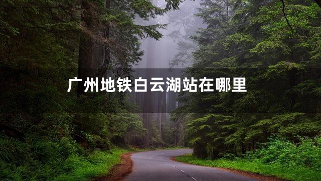 广州地铁白云湖站在哪里