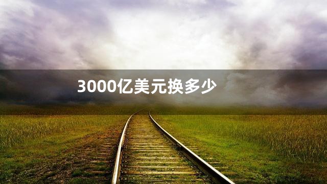 3000亿美元换多少