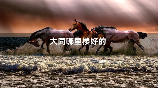 大同哪里楼好的