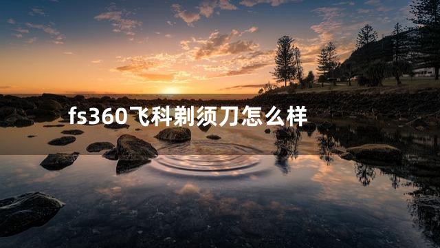 fs360飞科剃须刀怎么样